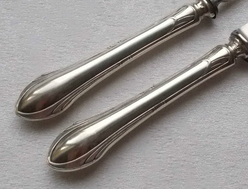 *RAR* Wunderschönes Obstpaar F. Adler für Wilkens 800er Silber Jugendstil - Bild 3 von 3