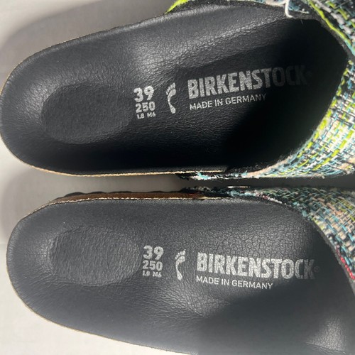 Birkenstock Nib Suena II Vegan Ricotta Logo Black FootbedEU 39 US 8 Summer - Picture 6 of 13