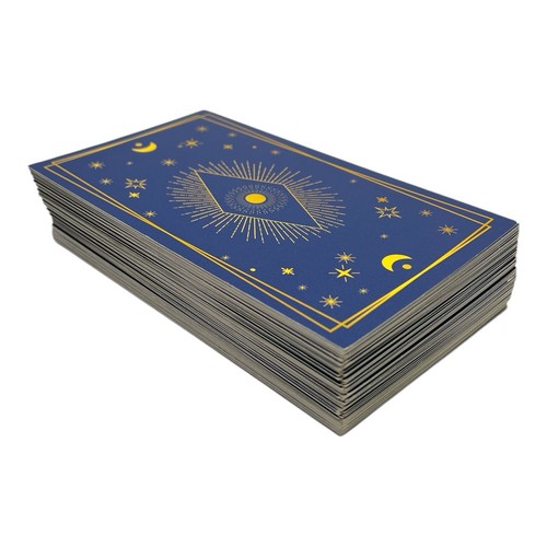 Baraja de cartas del tarot de La Muci Design azul y amarillo jinete 78 cartas - Imagen 3 de 6