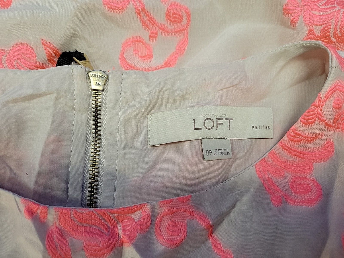 Robe Loft Ann Taylor Taille 6 - Imprimé Floral Sans Manches - Occasion Très Bon état