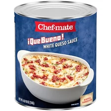 Que Bueno White Queso and Nacho Cheese Sauce, Canned Food, 6 lb. 10 oz (#10 B...