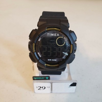 Timex TW5M23600 Unisex Digital Black Resin Watch, Indiglo, Day/Date, Alarm NEW 753048830992 | eBay