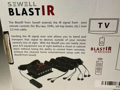 Sewell BlastIR SW-29311 Infrared (IR) Remote Control Receiver Kit (Black) NOB - Picture 7 of 24