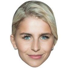 Caroline Daur Smile Celebrity Mask, Flat Card Face, Fancy Dress Mask