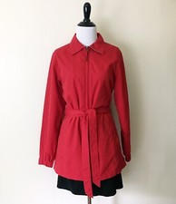 Charles River Jacket Size Small Red Lightweight Belted Vented Full Zip