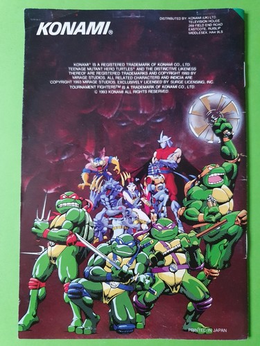TEENAGE MUTANT HERO TURTLES TOURNAMENT FIGHTERS / Jeu Super Nintendo UKV / TBE - Imagen 16 de 18