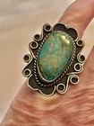 Vintage Zuni Royston Turquoise Sterling Silver Ring Signed Size 3.5 — photo 3