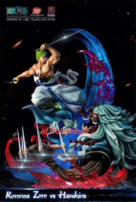 JIMEI Palace One Piece Wano Zoro VS Hawkins Resin Statue In Stock