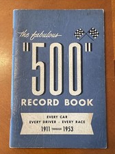 1954 Indianapolis 500 Record Book
