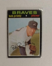 1971 Topps #147 Bob Priddy   Baseball Atlanta Braves VG
