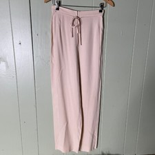 Vtg Giorgio Armani Pants Italy Taupe Straight Leg Trousers Bow Pants 27X30
