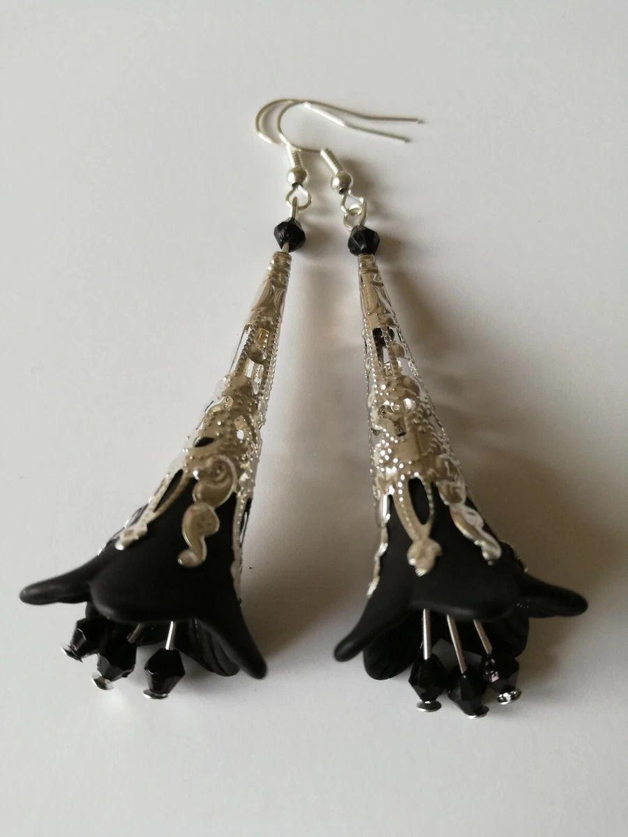 Beautiful black deals earrings