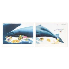 I Want To Dive Into Your Ocean (Diptych) Limited Edition Lithograph (62" x 21")