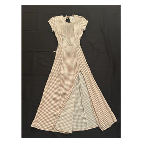 gingham beige dress Kenny Dress Beige Gingham – Augustine main image 0