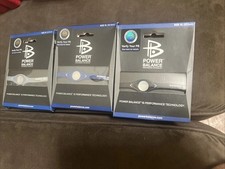 Power Balance 3 Pack Black, Blue , grey JEnergy Health Band Bracelet XL 22 cm
