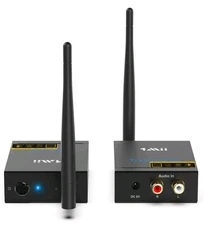 1Mii 2.4Ghz Wireless Audio Transmitter Receiver for TV, 320ft Long Range 20ms Lo