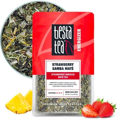 Strawberry Samba Mate, Loose Leaf, Strawberry Hibiscus Mate Tea, High