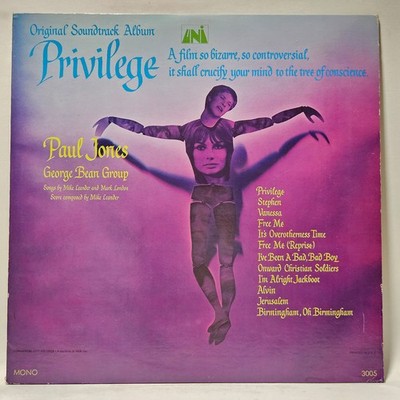 Mike Leander - Privilege (Original Soundtrack Album) - 1967 Rock - EX - Ult Cln