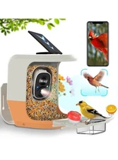 Bird Feeder with Camera, Permanent Free AI Identification of More Than 11,000 Bi