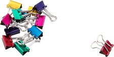 Baurtens BAU29710 Mini Binder Clips. 12/Pkg-Assorted Colors