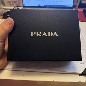 Authentic Empty Small Prada Black Gift Box Approximately 7.75” X 5.75” X 3”-EUC