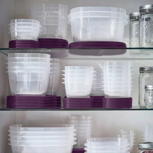 Juego de almacenamiento de alimentos Rubbermaid 30 piezas con tapas amatista fáciles de encontrar Foto 3 de 4