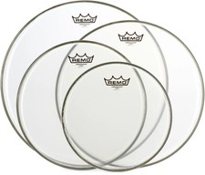 Remo Ambassador 4-pc Tom Pack - 10"/12"/14"/16" - Clear
