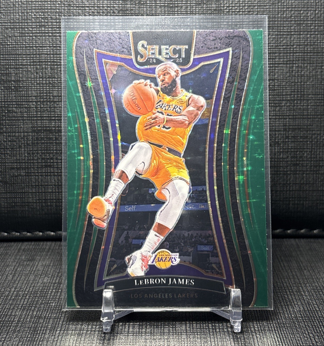 2024-25 Panini Select - Mezzanine LeBron James #310 Green Stars Prizm- Lakers