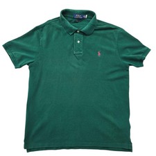 Polo Ralph Lauren Men's Green Custom Slim Fit Polo M