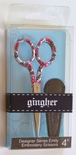 Gingher Designer Series - Emily - 4" Embroidery Scissor NIB