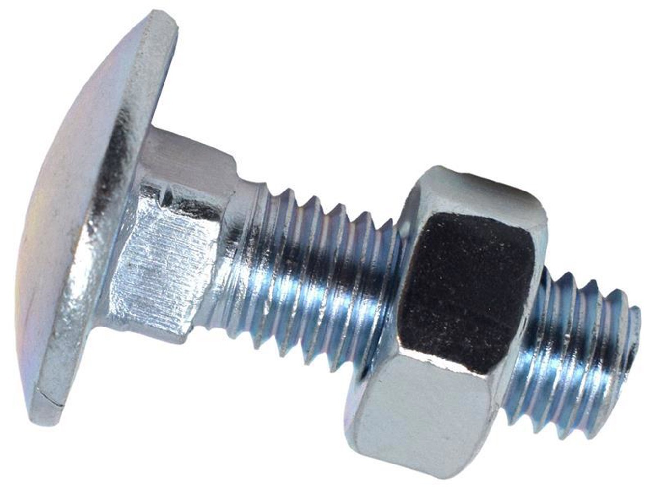 METALMATE Cup Square Hex Bolt & Nut ZP M8 x 25mm Box of 50