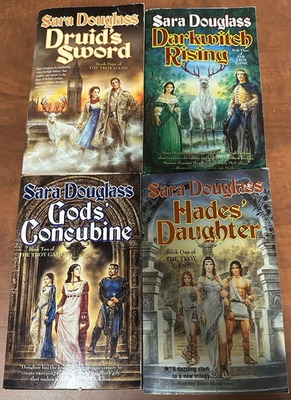 #ad Lot 4 The Troy Game Complete Series Sara Douglass Fantasy Paperbacks Used $17.98
