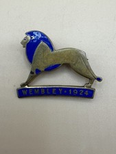 VINTAGE 1924 BRITISH EMPIRE EXHIBITION WEMBLEY ENAMEL LION PIN BADGE