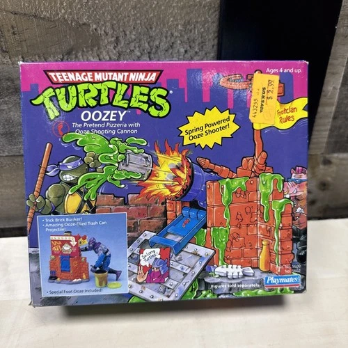 Vintage 1990 Playmates TMNT Oozey Teenage Mutant Ninja Turtles Sealed complete