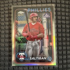 2024 Topps Pro Debut Devin Saltiban PDC-179 Chrome Refractor /99 Phillies