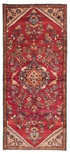 Vintage Hand-knotted Runner Rug 3'5" x 7'9" Traditional Oriental Wool Carpet