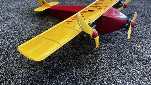 Antico aereo Katz Toys anni '30 acciaio pressato 22" apertura alare 16,5 The Pathfinder - Foto 12 di 17