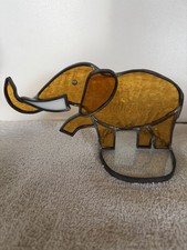 Stained Glass Elephant Window Sun Catcher
