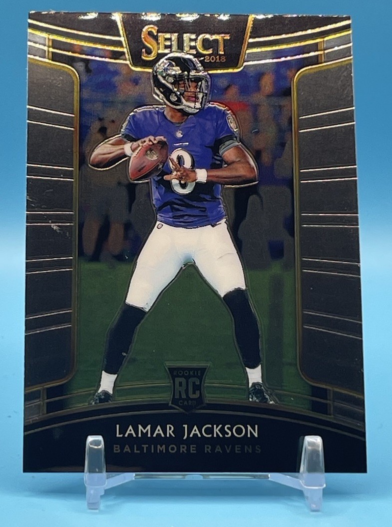 Panini 2018 Select Lamar Jackson Rookie #70 Baltimore Ravens Concourse 