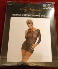 Leg Avenue RED Fishnet Bodywear w G String 8290 Fits 5'-5'10" 90-165 Lbs 2 Pc