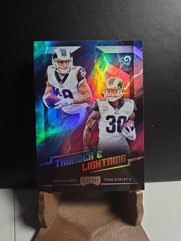 2018 Playoff Thunder and Lightning #8 Cooper Kupp Todd Gurley II - FB