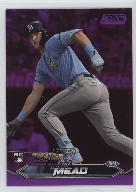 2024 Topps Stadium Club Purple Foil 46/75 Curtis Mead #271 Rookie RC c2a