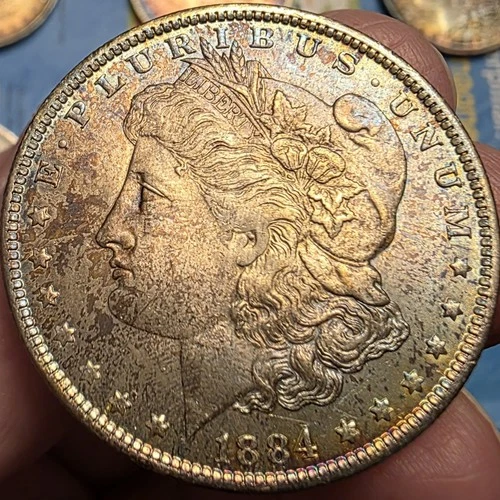1884-O New Orleans Morgan Silver Dollar Brilliant Uncirculated2 MONSTER TONE BU