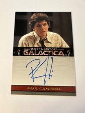Battlestar Galactica Premiere Edition Paul Campbell Autograph Card Mint/NM