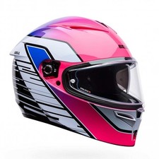Bell Road Motorcycle Helmet - LITHIUM MIPS TRANSITION (Black/White/Pink/Blue)