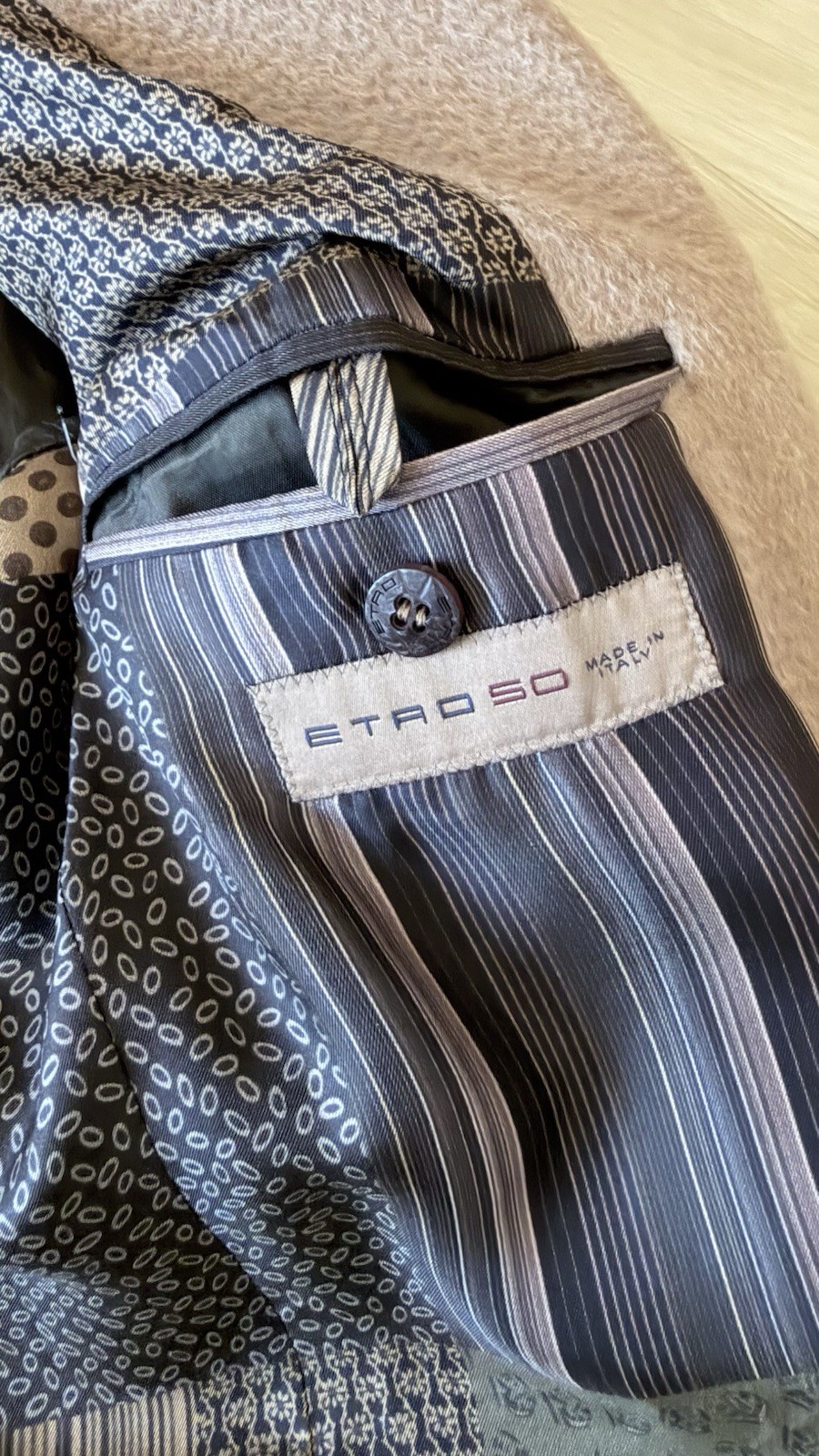 Etro Coat Mens Handmade In italy Excellent Condition image 4