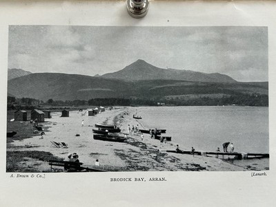 ARRAN - BRODICK BAY - 1934 Antique Print Social History Photo Scotland People