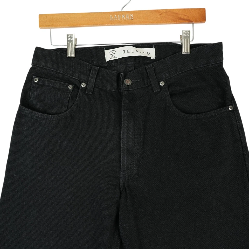 Vintage Arizona Premium Jeans Mens 32x32 Black Relaxed Fit 100% Cotton Y2K  - Image 3 of 4