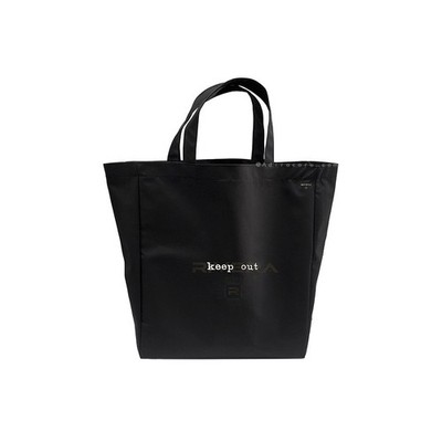 keep out Tote Bag black, Premium Tote Embroidered bag Reusable Market Tote Bag