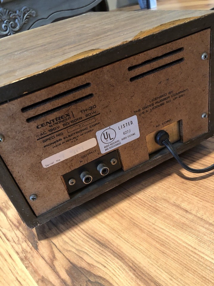 Lecteur 8 Pistes Pioneer Centrex TH-30 - Vintage - Testé Et Fonctionne